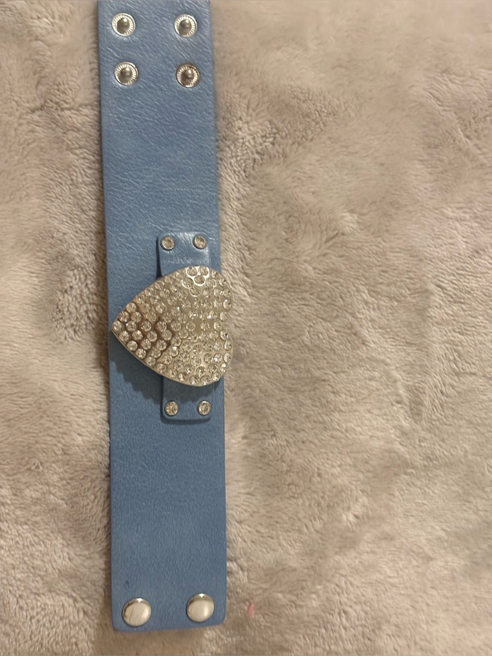 Special edition paparazzi Light Blue Heart Buckle Bracelet